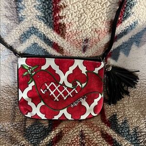 Brighton Love Dove Red and white Holiday bag.